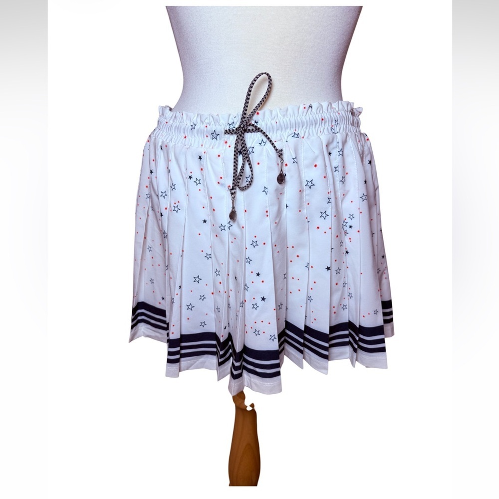 The Upside Stellarium Valletta Mini Skirt w White Star Print-NWT Size Large